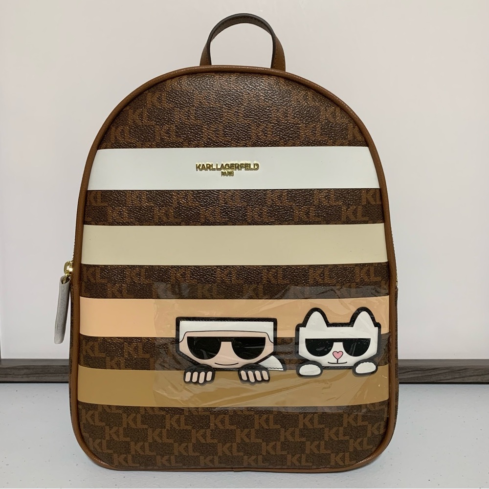 Karl Lagerfeld Paris™ Multi Monogram Amour Backpack-NWT